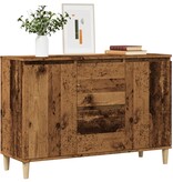 VidaXL Dressoir 102x35x70 cm bewerkt hout oud houtkleurig