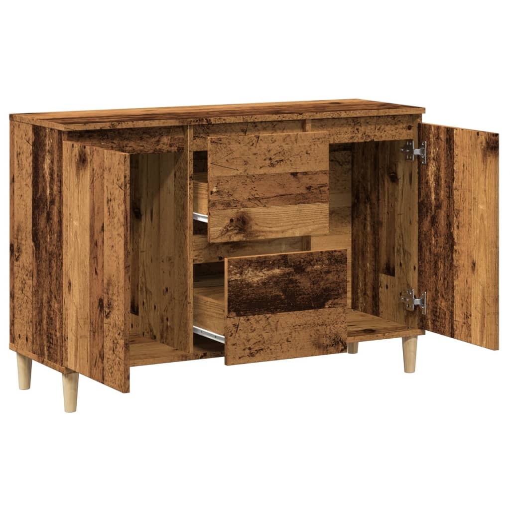 VidaXL Dressoir 102x35x70 cm bewerkt hout oud houtkleurig
