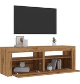 VidaXL Tv-meubel met LED 120x35x40 cm bewerkt hout artisanaal eiken