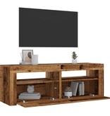 VidaXL Tv-meubel met LED 120x35x40 cm bewerkt hout oud hout