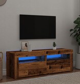 VidaXL Tv-meubel met LED 120x35x40 cm bewerkt hout oud hout