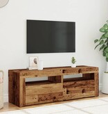VidaXL Tv-meubel met LED 120x35x40 cm bewerkt hout oud hout