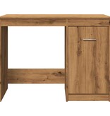 VidaXL Bureau 100x50x76 cm bewerkt hout artisanaal eikenkleur