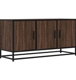 VidaXL Tv-meubel 100x35x50 cm bewerkt hout metaal bruin eikenkleur