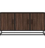 VidaXL Tv-meubel 100x35x50 cm bewerkt hout metaal bruin eikenkleur