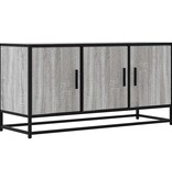 VidaXL Tv-meubel 100x35x50 cm bewerkt hout metaal grijs sonoma eiken
