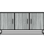 VidaXL Tv-meubel 100x35x50 cm bewerkt hout metaal grijs sonoma eiken