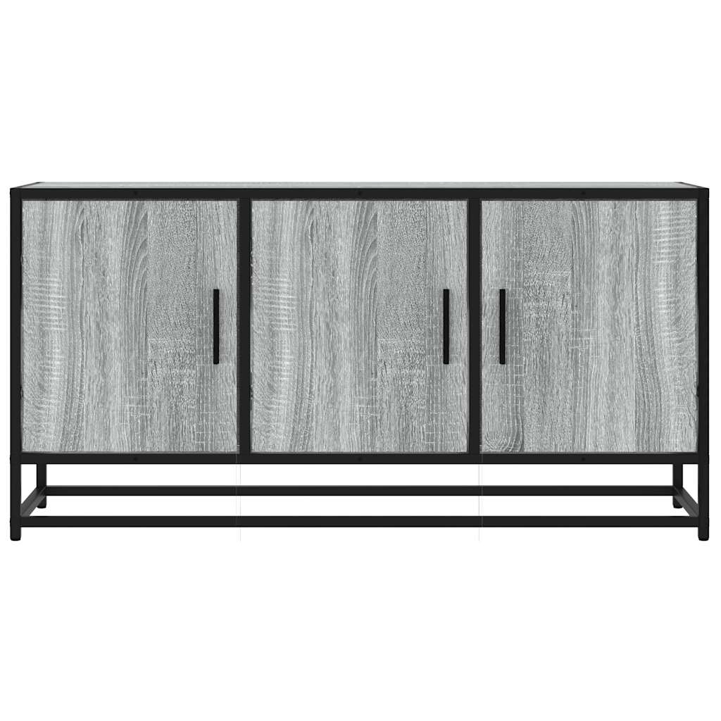 VidaXL Tv-meubel 100x35x50 cm bewerkt hout metaal grijs sonoma eiken