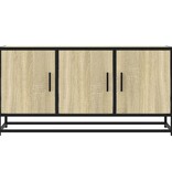VidaXL Tv-meubel 100x35x50 cm bewerkt hout metaal sonoma eikenkleurig