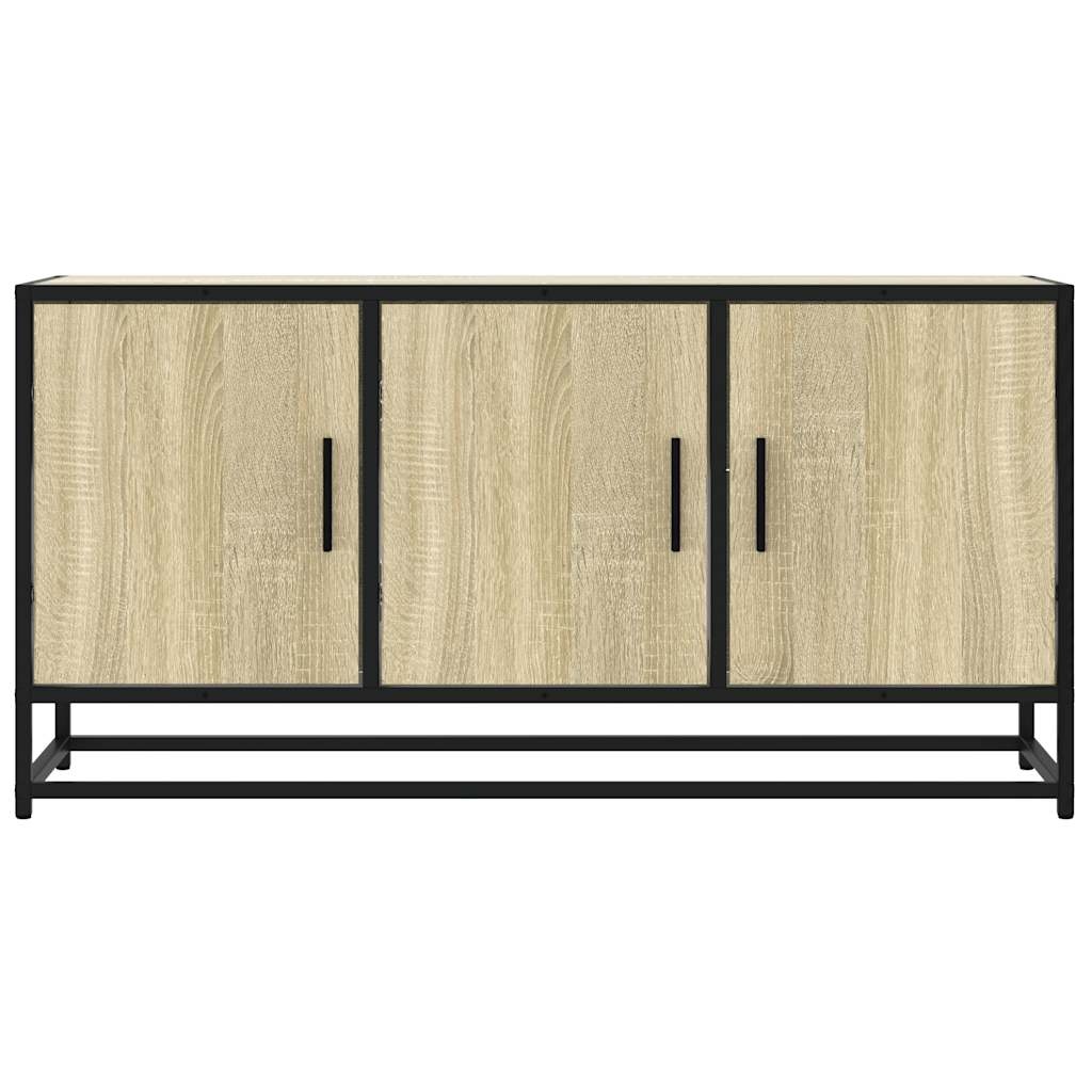 VidaXL Tv-meubel 100x35x50 cm bewerkt hout metaal sonoma eikenkleurig
