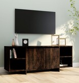 VidaXL Tv-meubel 130x35x50 cm bewerkt hout gerookt eikenkleurig