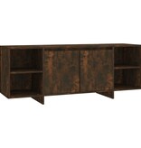 VidaXL Tv-meubel 130x35x50 cm bewerkt hout gerookt eikenkleurig