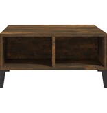 VidaXL Salontafel 60x60x30 cm bewerkt hout gerookt eikenkleurig