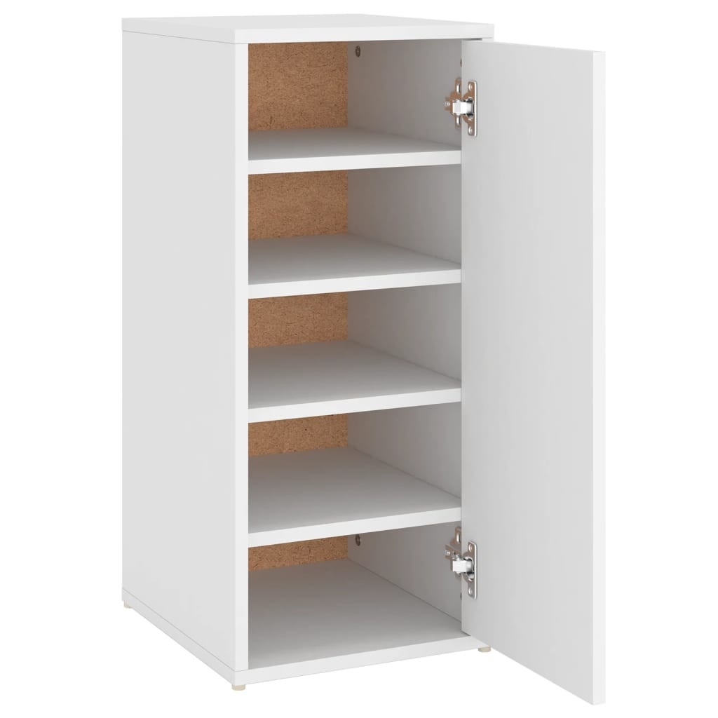 VidaXL Schoenenkast 32x35x70 cm bewerkt hout wit