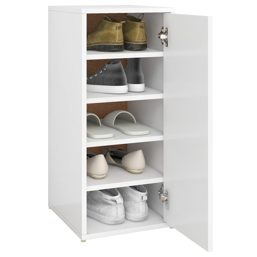 VidaXL Schoenenkast 32x35x70 cm bewerkt hout wit