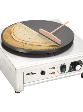 VidaXL Elektrische crêpemaker met lekbakje 40 cm 3000 W