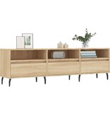 VidaXL Tv-meubel 150x30x44,5 cm bewerkt hout sonoma eikenkleurig