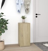 VidaXL Schoenenkasten 2 st 32x35x70 cm spaanplaat sonoma eikenkleurig