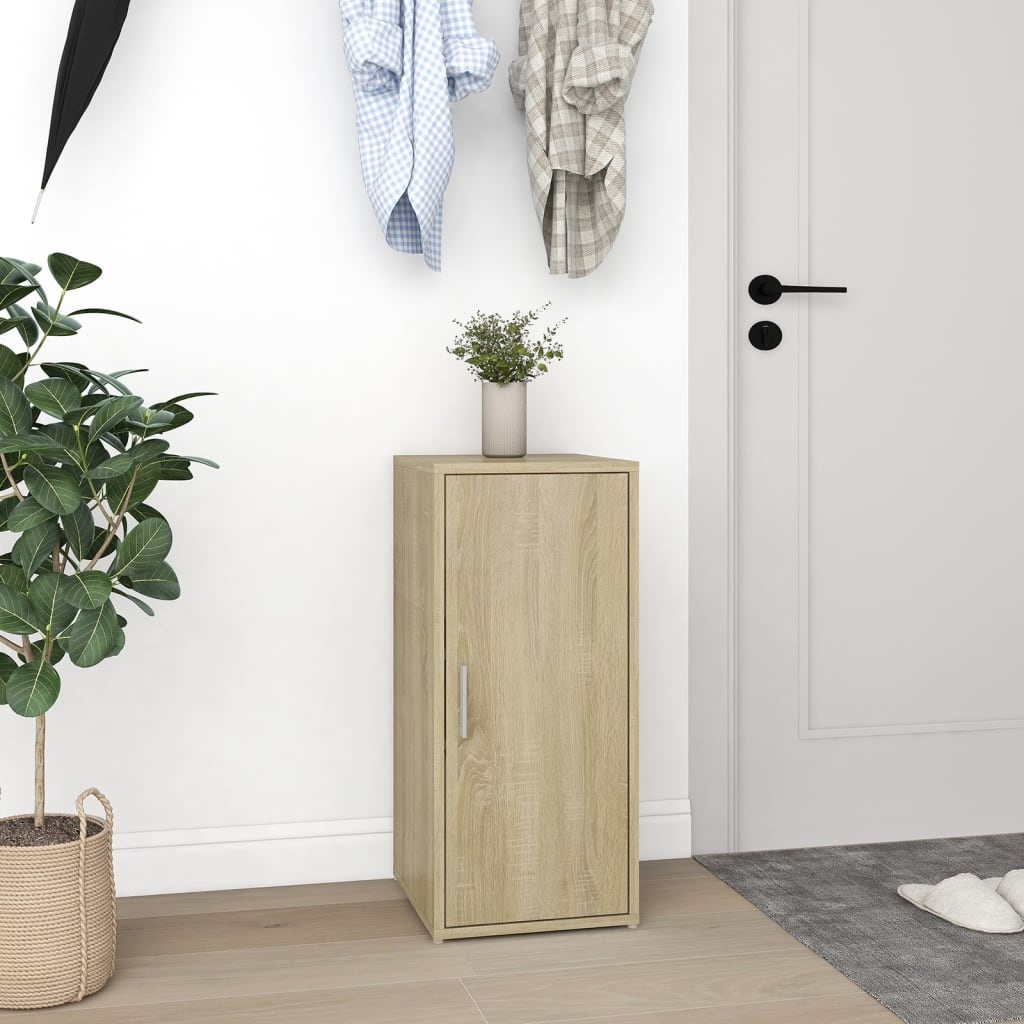 VidaXL Schoenenkasten 2 st 32x35x70 cm spaanplaat sonoma eikenkleurig