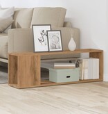 VidaXL Tv-meubel 100x24x32 cm bewerkt hout artisanaal eikenkleur