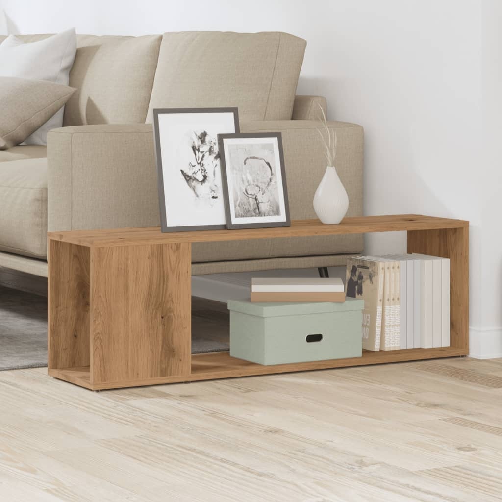 VidaXL Tv-meubel 100x24x32 cm bewerkt hout artisanaal eikenkleur