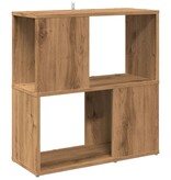 VidaXL Boekenkast 60x24x63 cm bewerkt hout artisanaal eikenkleur