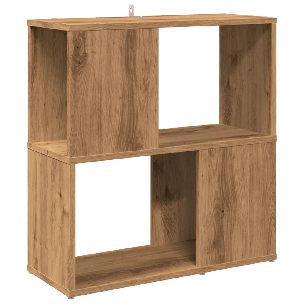 VidaXL Boekenkast 60x24x63 cm bewerkt hout artisanaal eikenkleur