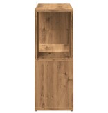 VidaXL Boekenkast 60x24x63 cm bewerkt hout artisanaal eikenkleur