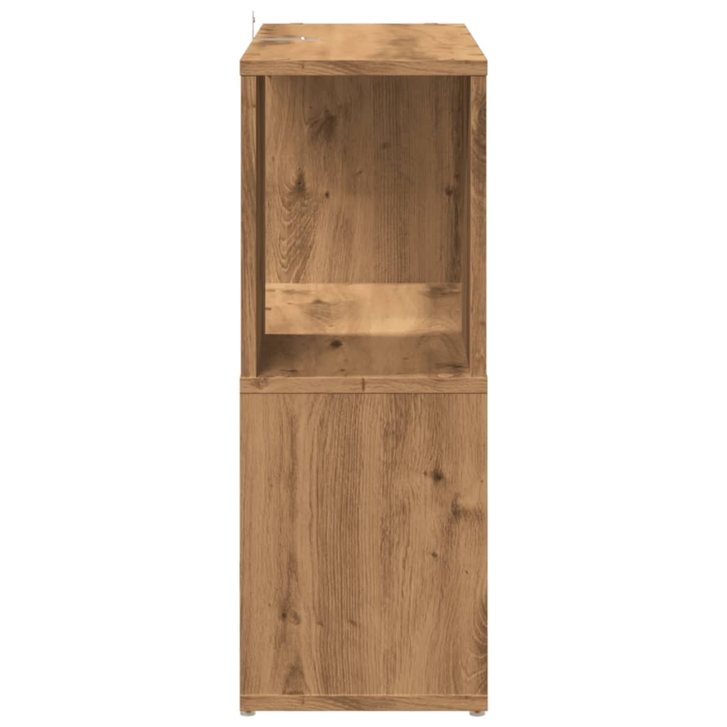 VidaXL Boekenkast 60x24x63 cm bewerkt hout artisanaal eikenkleur