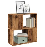 VidaXL Boekenkast 60x24x63 cm bewerkt hout oud houtkleurig