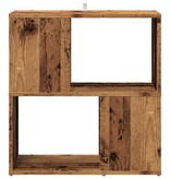VidaXL Boekenkast 60x24x63 cm bewerkt hout oud houtkleurig