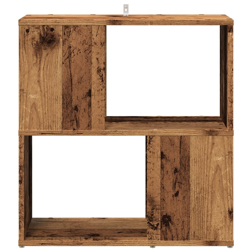 VidaXL Boekenkast 60x24x63 cm bewerkt hout oud houtkleurig