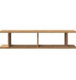 VidaXL Wandschappen 2 st 90x18x20cm bewerkt hout artisanaal eikenkleur