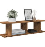 VidaXL Wandschappen 2 st 75x18x20 cm bewerkt hout oud houtkleurig