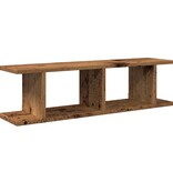 VidaXL Wandschappen 2 st 75x18x20 cm bewerkt hout oud houtkleurig