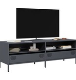 VidaXL Tv-meubel 135x39x43,5 cm koudgewalst staal antracietkleurig