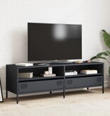 VidaXL Tv-meubel 135x39x43,5 cm koudgewalst staal antracietkleurig