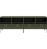 VidaXL Tv-meubel 135x39x43,5 cm koudgewalst staal olijfgroen