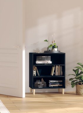 VidaXL Dressoir 57x35x70 cm bewerkt hout zwart