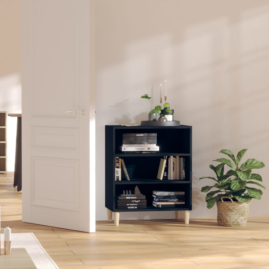 VidaXL Dressoir 57x35x70 cm bewerkt hout zwart