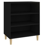 VidaXL Dressoir 57x35x70 cm bewerkt hout zwart
