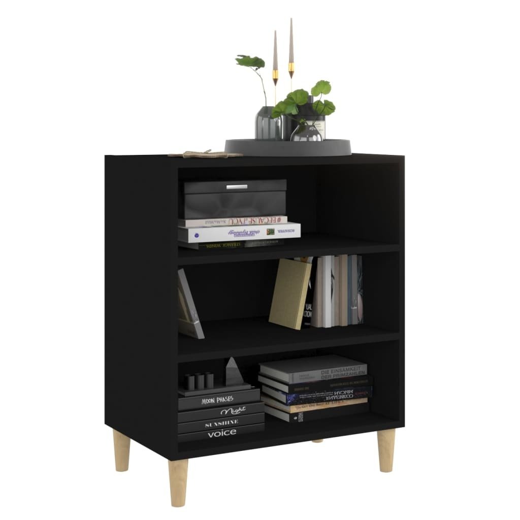 VidaXL Dressoir 57x35x70 cm bewerkt hout zwart