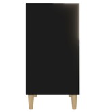 VidaXL Dressoir 57x35x70 cm bewerkt hout zwart