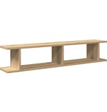 VidaXL Wandschappen 2 st 105x18x20 cm bewerkt hout artisanaal eiken