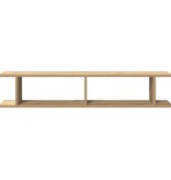 VidaXL Wandschappen 2 st 105x18x20 cm bewerkt hout artisanaal eiken