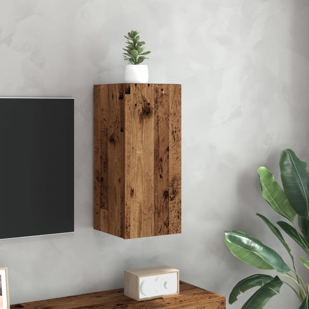 VidaXL Tv-meubel 30,5x30x60 cm bewerkt hout oud houtkleurig