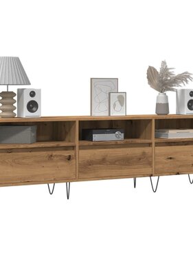 VidaXL Tv-meubel 150x30x44,5 cm bewerkt hout oud houtkleurig