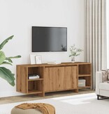 VidaXL Tv-meubel 130x35x50 cm bewerkt hout artisanaal eikenkleur