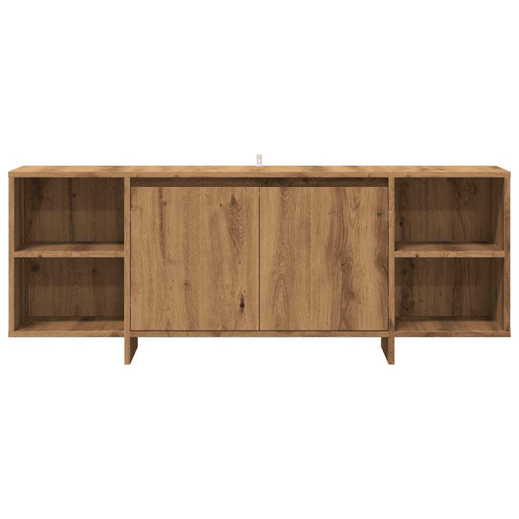 VidaXL Tv-meubel 130x35x50 cm bewerkt hout artisanaal eikenkleur
