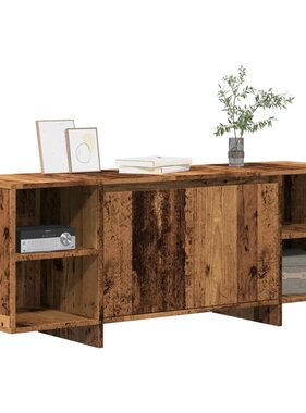 VidaXL Tv-meubel 130x35x50 cm bewerkt hout oud houtkleurig